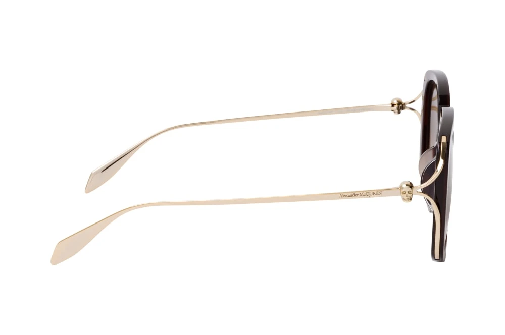 Alexander McQueen AM 0374S 002 BROWN-GOLD-BROWN 4 Alexander McQueen AM 0374S 002 BROWN-GOLD-BROWN – Image 2