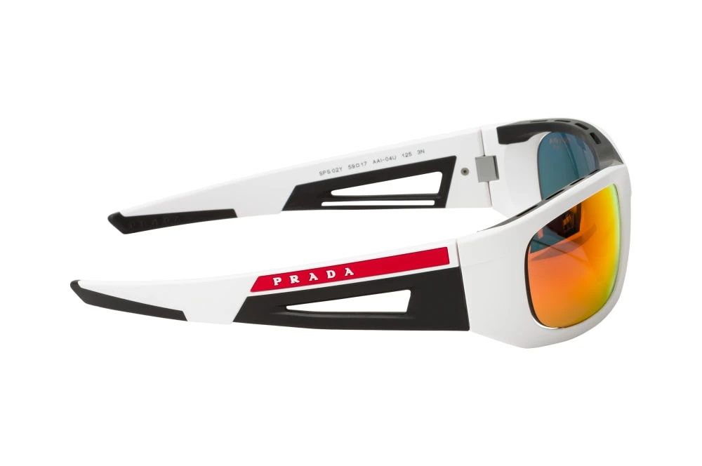 Prada Linea Rossa PS 02YS AAI04U MATTE WHITE/BLACK MIRROR GLASS 4 Prada Linea Rossa PS 02YS AAI04U MATTE WHITE/BLACK MIRROR GLASS â Image 2