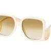 Gucci GG 1326S 002 IVORY-IVORY-BROWN -Oakley Soldes Boutique 6877438 a
