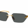 Prada 0PR A55S 15N5S0 SATIN YELLOW GOLD -Oakley Soldes Boutique 7356256 a