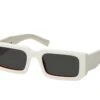 Prada PR 06YS 17M5S0 TALC/ORANGE -Oakley Soldes Boutique 7681683 a