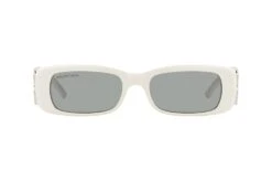 Balenciaga BB 0096S 020 WHITE-SILVER-SILVER -Oakley Soldes Boutique 7774698 d